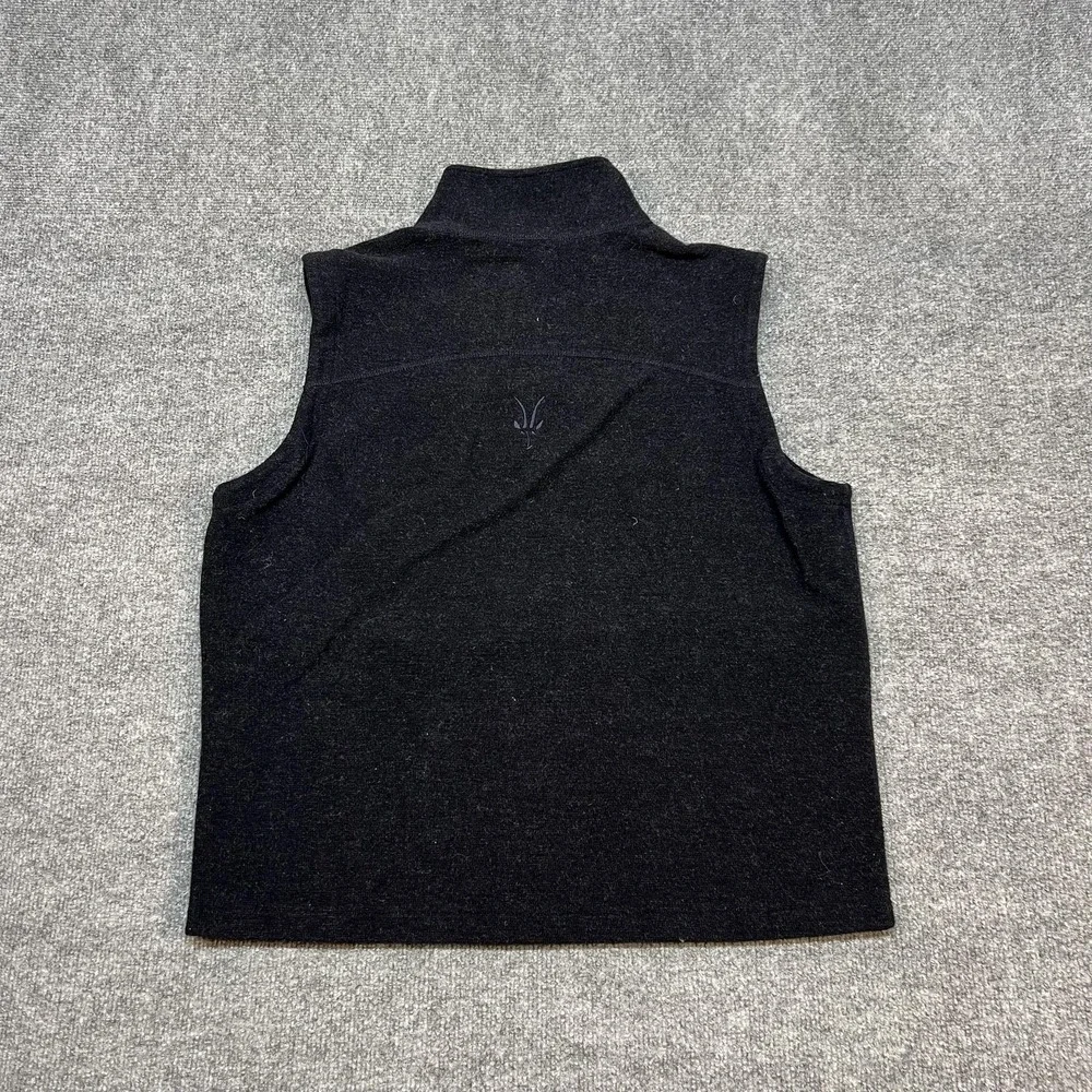Ibex Vest Mens Large Merino Wool Knit Full Zip Pockets Outdoor Hiking